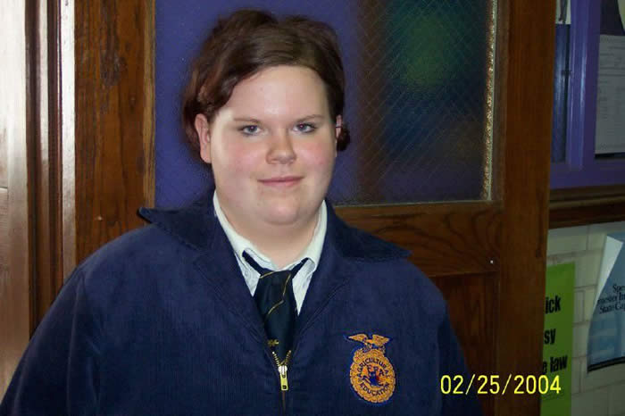 Picture of Holly, a student at Delavan High School in 2004