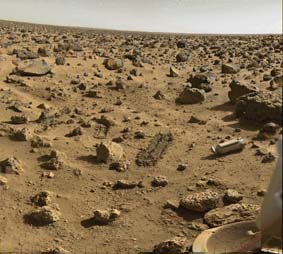 Viking's
view of Mars' surface